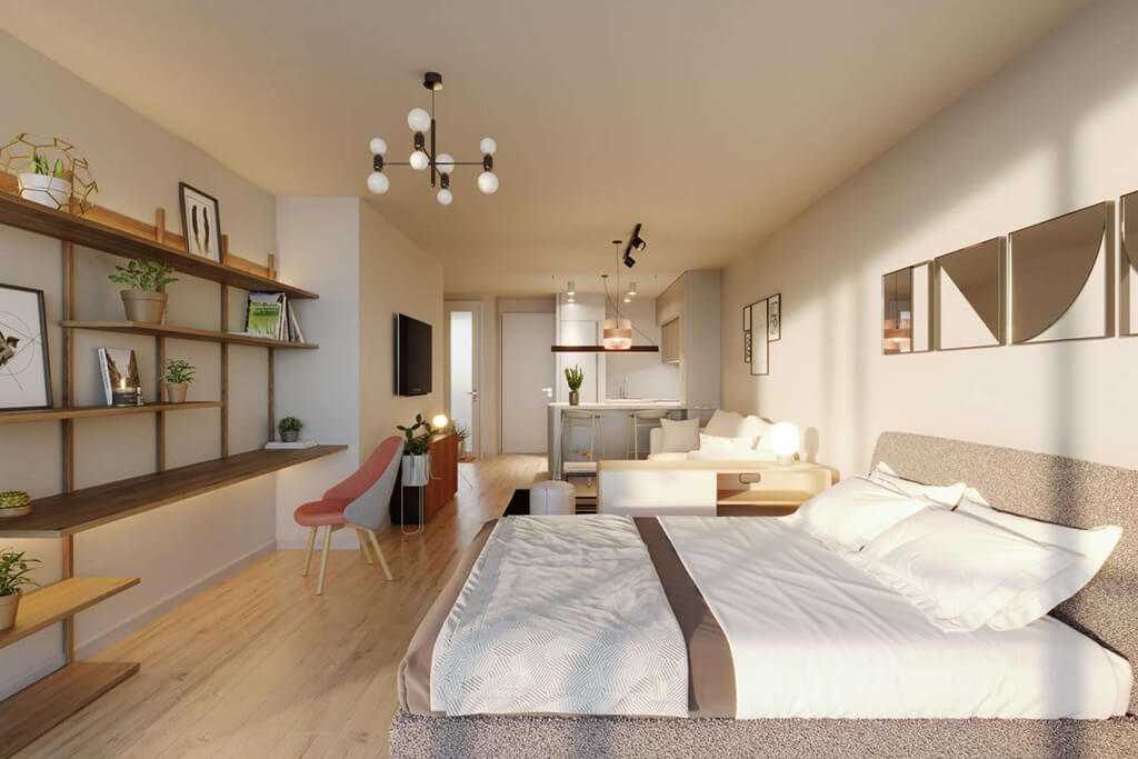 Espacio de trabajo y descanso en Palermo