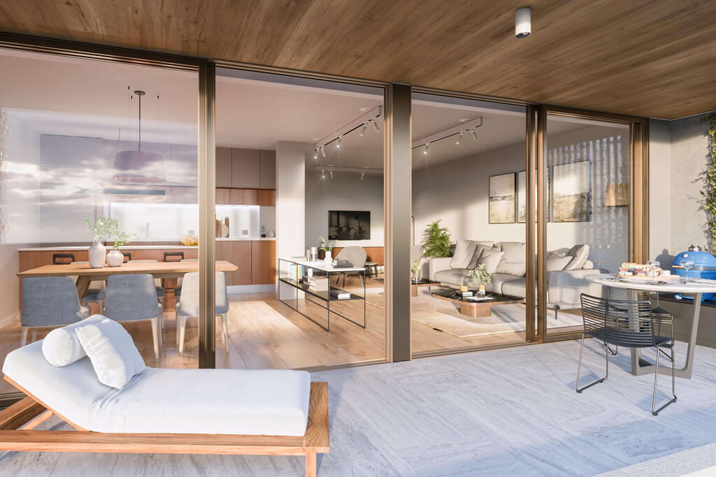 Terraza privada con vista urbana en Palermo